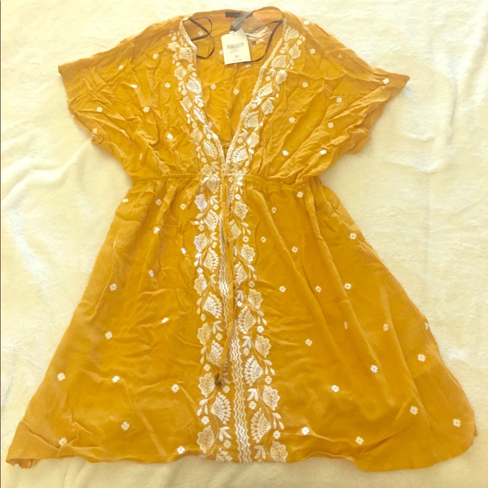 Mustard yellow dress/coverup
